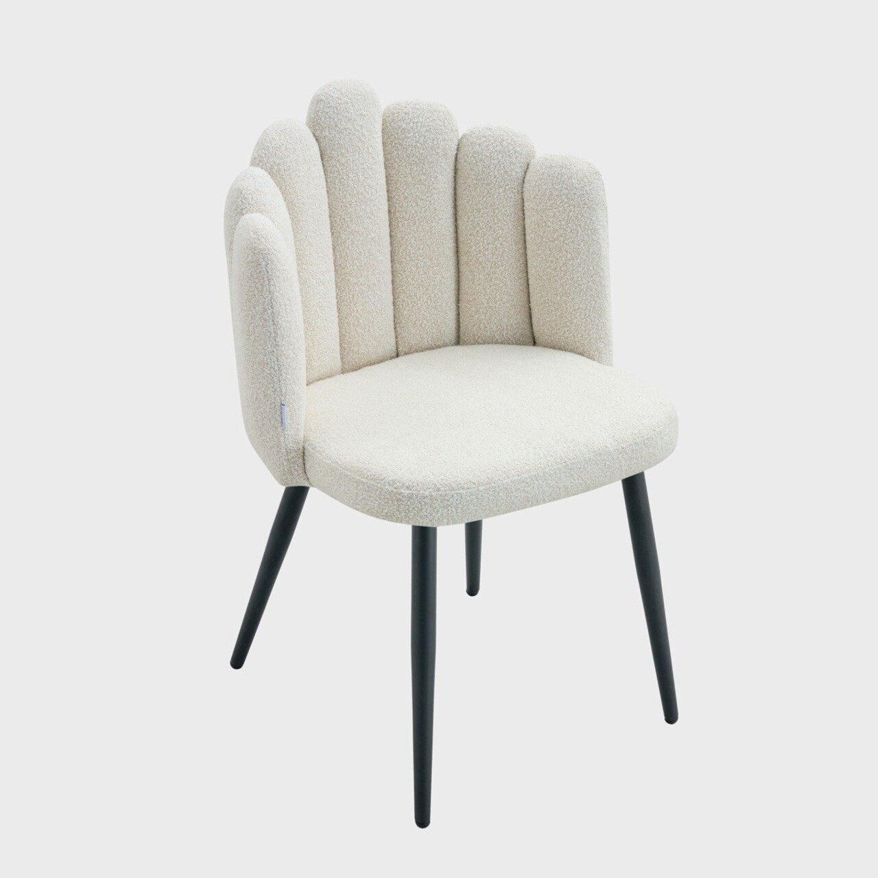 Scaun Luxe, Homla, 55x49x85 cm, MDF/poliester, ecru - imagine 7